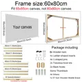Holzrahmen Diamantmalerei für Leinwand 24 Größen – Farbe 60x80cm