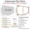 Holzrahmen Diamantmalerei für Leinwand 24 Größen – Farbe 75x115cm