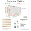 Holzrahmen Diamantmalerei für Leinwand 24 Größen mit Zubehör – Farbe 60x80cm