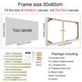 Holzrahmen Diamantmalerei für Leinwand verschiedene Größen – Farbe 35x75cm
