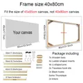 Holzrahmen Diamantmalerei für Leinwand verschiedene Größen – Farbe 40x80cm