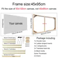 Holzrahmen Diamantmalerei für Leinwand verschiedene Größen – Farbe 45x95cm