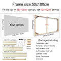 Holzrahmen Diamantmalerei für Leinwand verschiedene Größen – Farbe 50x100cm