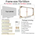 Holzrahmen Diamantmalerei für Leinwand verschiedene Größen – Farbe 70x100cm