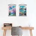 Holzrahmen Diamantmalerei Poster für Leinwanddruck Teakholz – 6