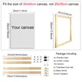 Holzrahmen Kit für Diamantmalerei Leinwand verschiedene Größen – Farbe 25x35cm