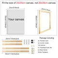 Holzrahmen Kit für Diamantmalerei Leinwand verschiedene Größen – Farbe 20x30cm
