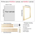 Holzrahmen Kit für Diamantmalerei Leinwand verschiedene Größen – Farbe 40x50cm