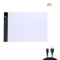 LED Lichtpad A3 A4 A5 dimmbar Augenschutz für Diamantmalerei – Farbe A3 Black