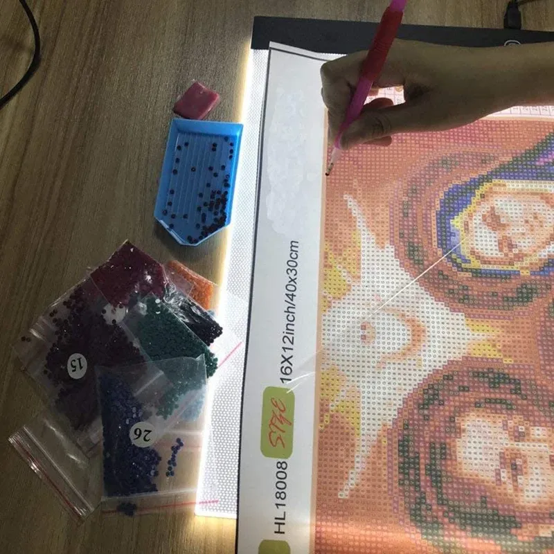 LED Lichtpad A3 A4 A5 dimmbar Augenschutz für Diamantmalerei