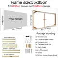 Leinwandrahmen Diamantmalerei Holz 24 Größen für Wandkunst – Farbe 55x85cm