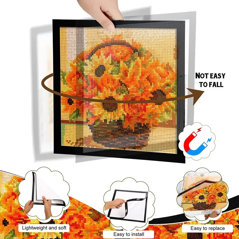 Magnetischer Bilderrahmen für Diamantbilder 30x30 cm