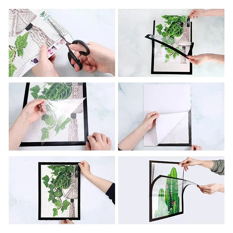 Magnetischer Rahmen Diamantmalerei für Fotos Büro Display