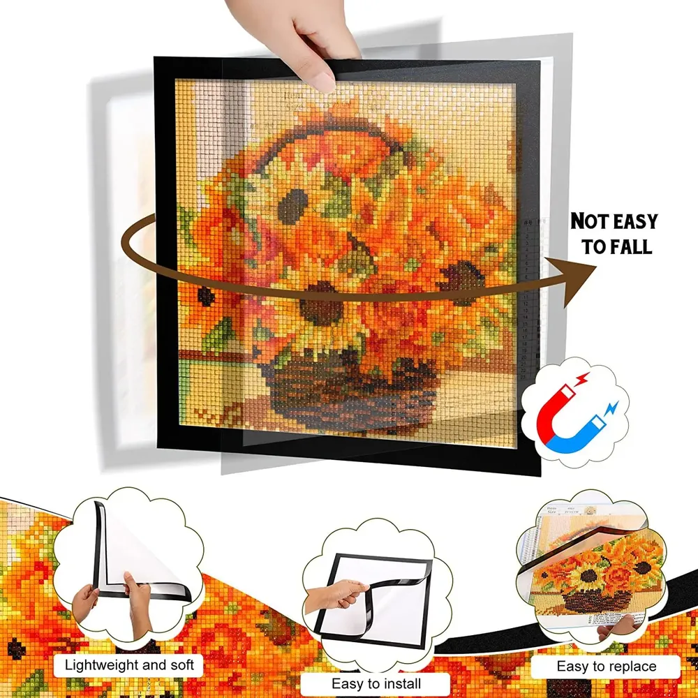 Magnetischer Rahmen Diamantmalerei für Fotos Büro Display