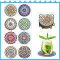 Mandala Diamantmalerei Untersetzer Set 10 x 10 cm Acryl – 2