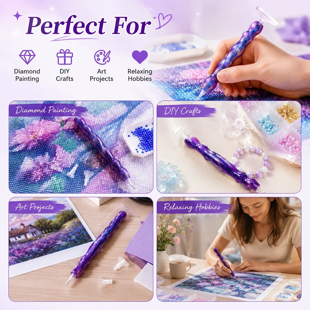 Multifunktionaler Diamond Painting Stift mit Metallspitze