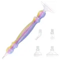 Multifunktionaler Diamond Painting Stift mit Metallspitze – Farbe G-YellowPurple
