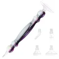 Multifunktionaler Diamond Painting Stift mit Metallspitze – Farbe G-PurpleWhite