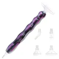 Multifunktionaler Diamond Painting Stift mit Metallspitze – Farbe H-PurpleWhite