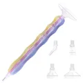 Multifunktionaler Diamond Painting Stift mit Metallspitze – Farbe H-YellowPurple