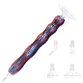Multifunktionaler Diamond Painting Stift mit Metallspitze – Farbe H-RedBlue