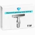 Multifunktionaler Diamond Painting Stift mit Metallspitze – Farbe Hexagon 11 Tips