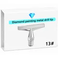Multifunktionaler Diamond Painting Stift mit Metallspitze – Farbe Hexagon 13 Tips