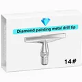 Multifunktionaler Diamond Painting Stift mit Metallspitze – Farbe Hexagon 14 Tips