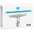 Multifunktionaler Diamond Painting Stift mit Metallspitze – Farbe Hexagon 15 Tips