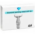Multifunktionaler Diamond Painting Stift mit Metallspitze – Farbe Hexagon 4 Tips