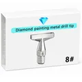 Multifunktionaler Diamond Painting Stift mit Metallspitze – Farbe Hexagon 8 Tips