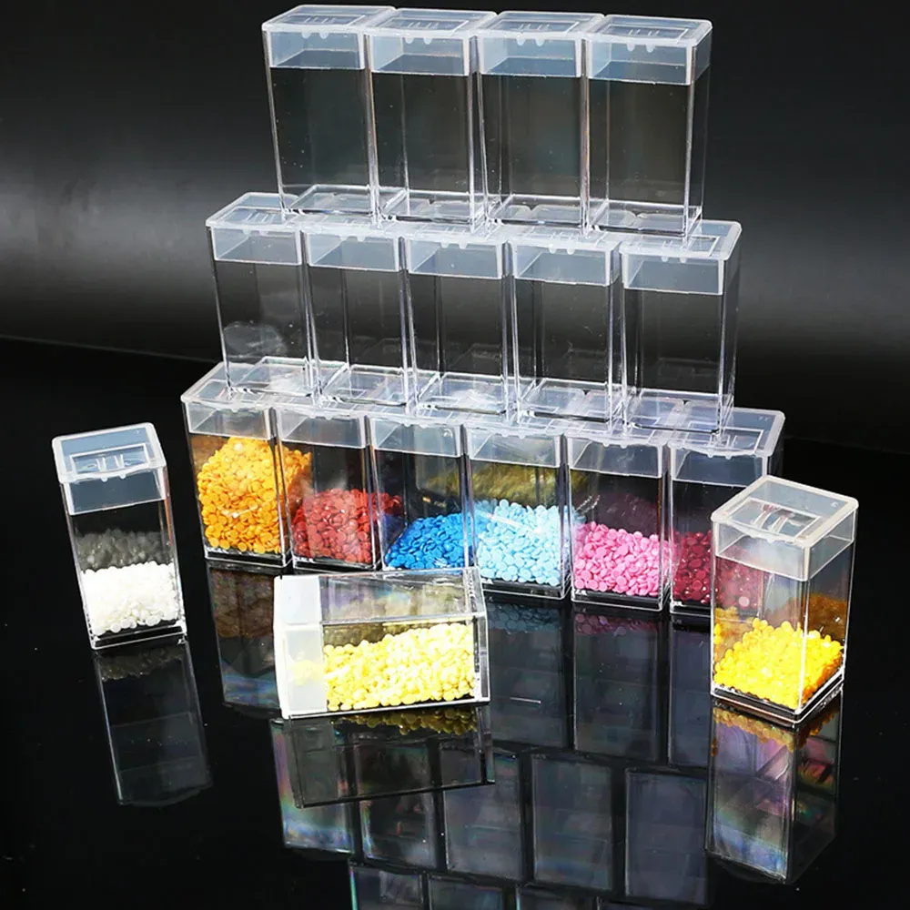 Organizer-Set Diamantmalerei 10 Behälter mit Schiebe- und Klappdeckeln