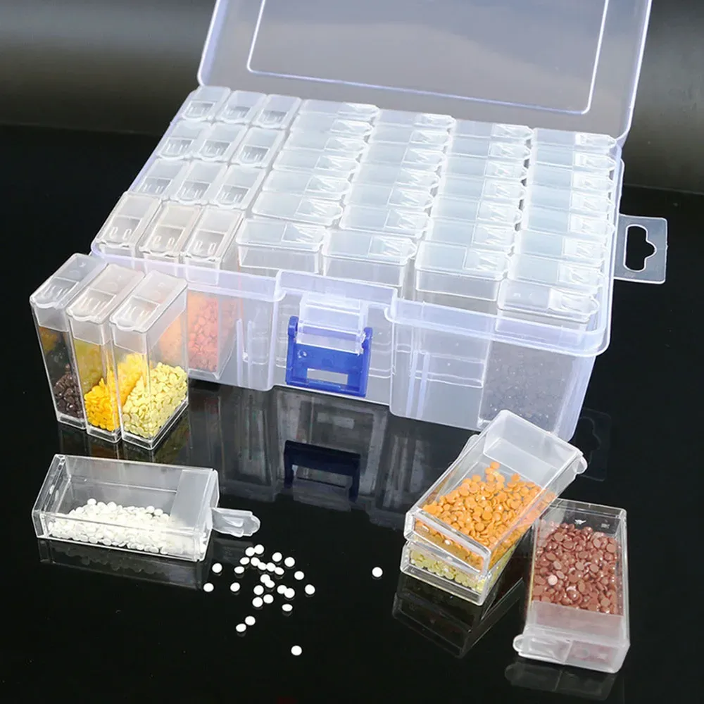 Organizer-Set Diamantmalerei 10 Behälter mit Schiebe- und Klappdeckeln