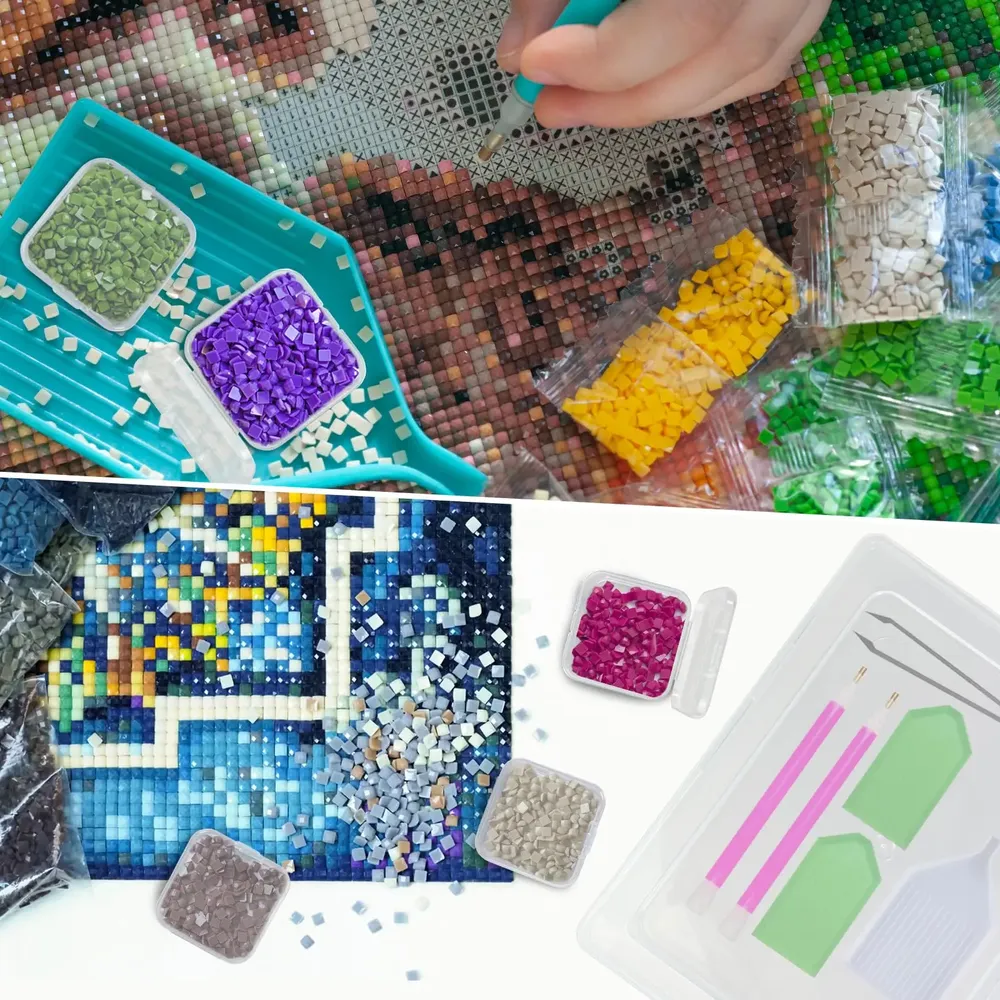 Organizerbox Diamantmalerei für Bastelarbeiten Schmuck und Perlen
