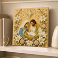 Perlenmalerei Jesus Maria 20 cm – 5