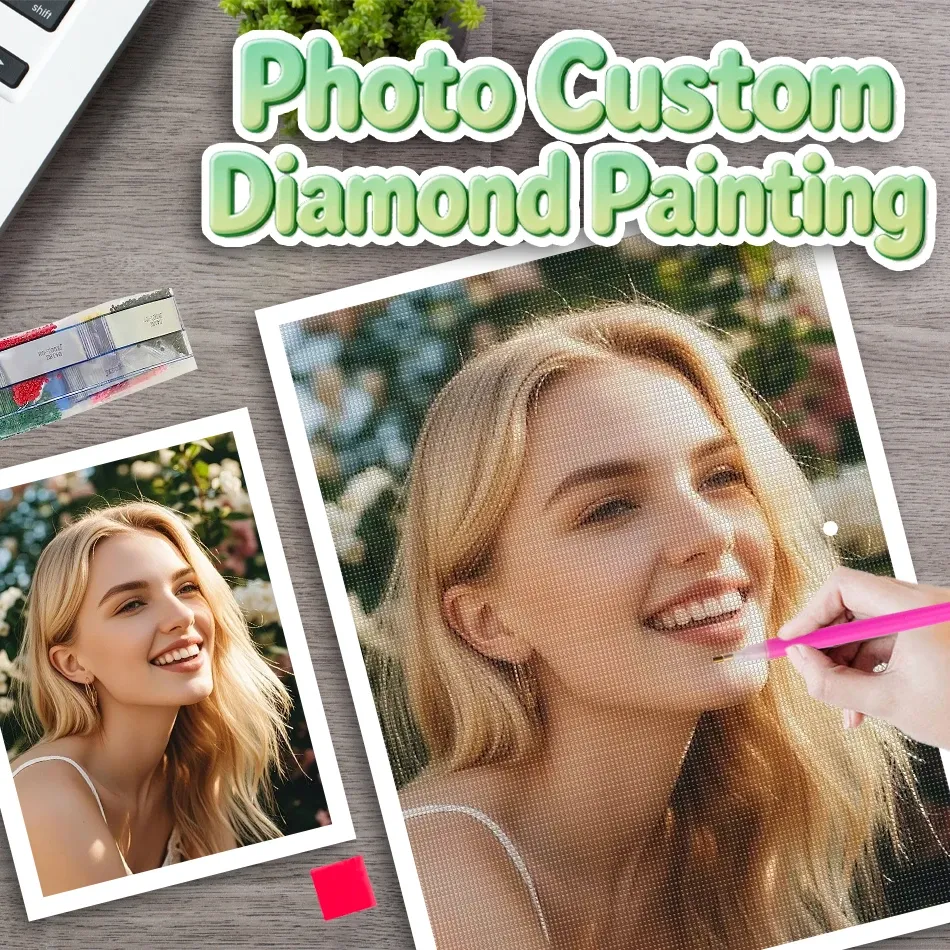 Personalisierte Diamantmalerei 20 bis 70 cm