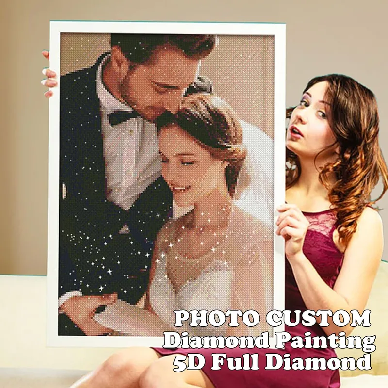 Personalisierte Foto Diamantmalerei Sets für Erwachsene Fotokunst