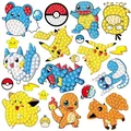 Pokemon Diamantmalerei Aufkleber Set für Kinder und Rucksäcke – Farbe 1Pcs