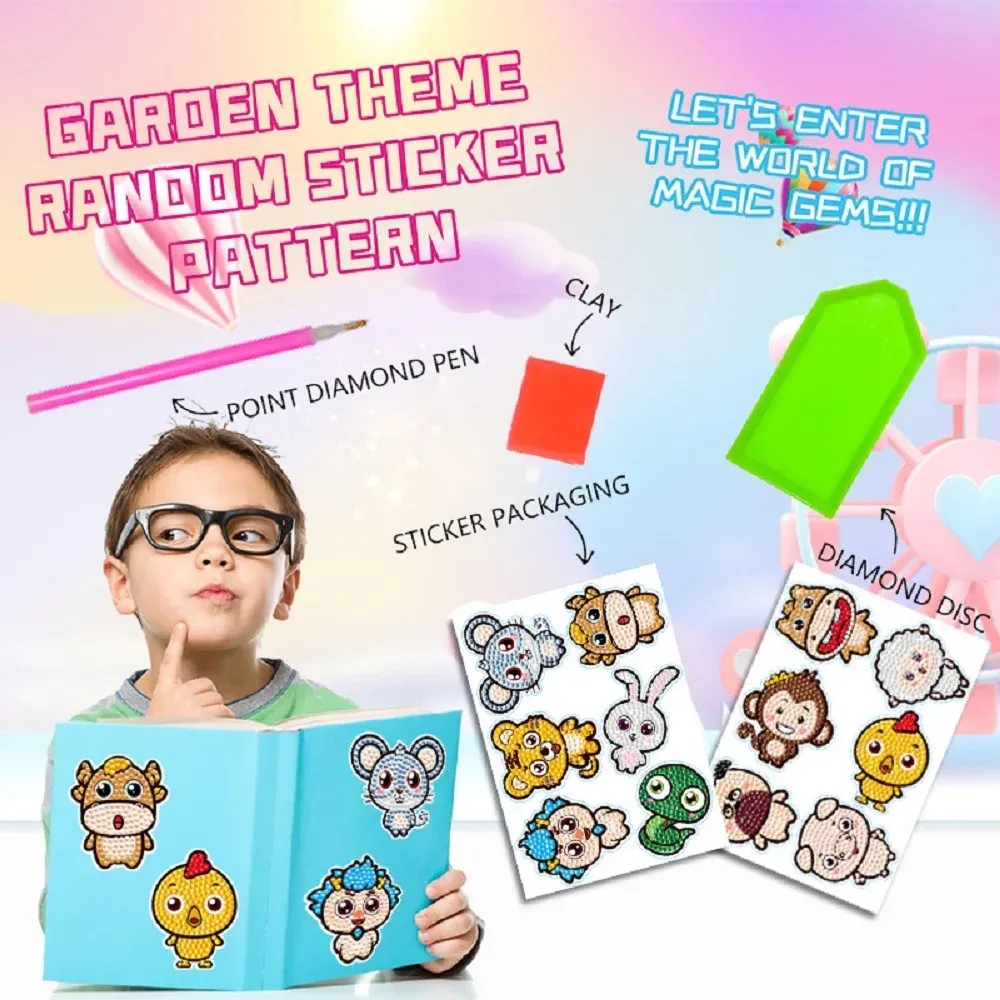 Pokemon Diamantmalerei Aufkleber Set für Kinder und Rucksäcke