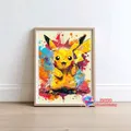 Pokemon Diamantmalerei Set Quadratische Runde Diamanten Mosaik Kunst Geschenk – Farbe C364-1