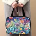 Reisetasche Diamantmalerei mit Kristallen und Blumenmuster – 2