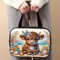 Reisetasche Diamantmalerei mit Kristallen und Tiermuster – Farbe HZD035