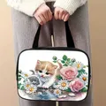 Reisetasche Diamantmalerei mit Kristallen und Tiermuster – Farbe HZD044