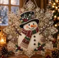 Santa Claus Diamantmalerei Anhänger 20 x 20 cm – Farbe Burgunderrot (4)