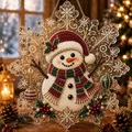 Santa Claus Diamantmalerei Anhänger 20 x 20 cm – Farbe Hellgrau (6)