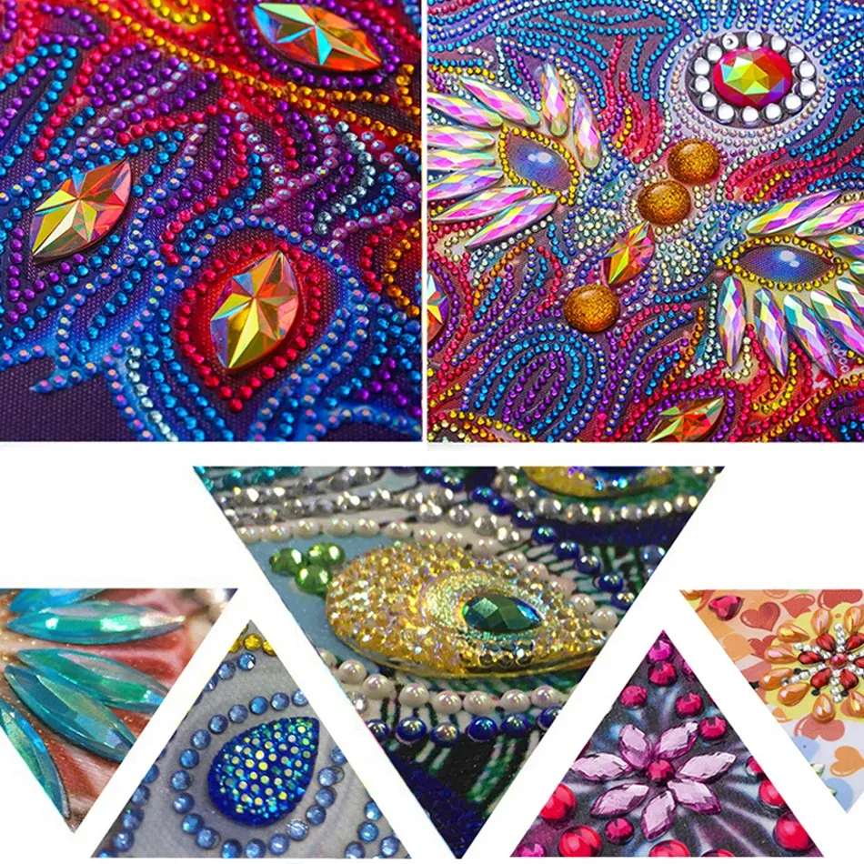 Spezialform Diamantmalerei Edelstein Kunst für Erwachsene Heimdeko