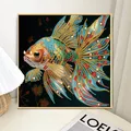Spezialform Diamantmalerei Goldfisch Set für Erwachsene Anfänger Deko – 6