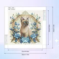 Spezialform Diamantmalerei Katze 30 x 30 cm für Erwachsene – 2