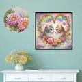 Spezialform Diamantmalerei Katze 30 x 30 cm für Erwachsene – 4
