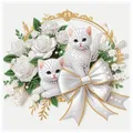 Spezialform Diamantmalerei Katze 30 x 30 cm für Erwachsene – Farbe AT889